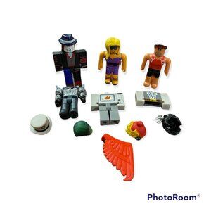 Roblox Game Action Figures Lot With Accessories - Mystery Characters & Outfits